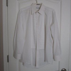 men's white tuxedo shirt
